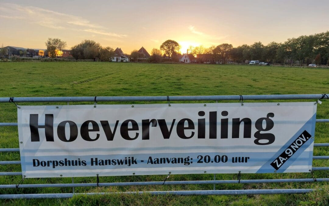 Hoeverveiling zaterdag 9 november