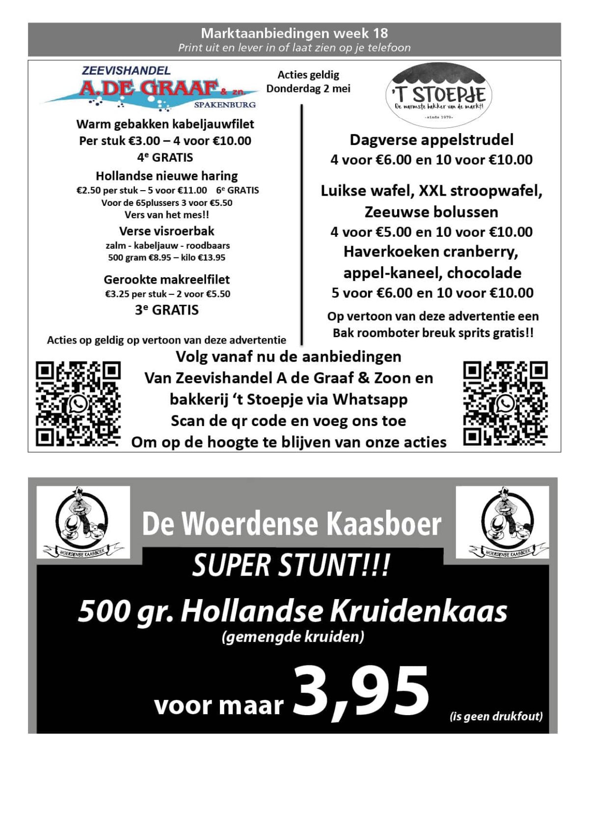 De marktaanbiedingen van deze week